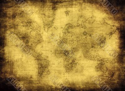 ancient map of the world