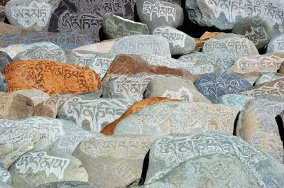 BUDDHIST PRAYER STONES