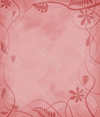 floral mottled paper red