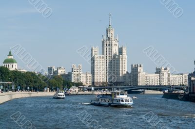 Sight at the river Moskva