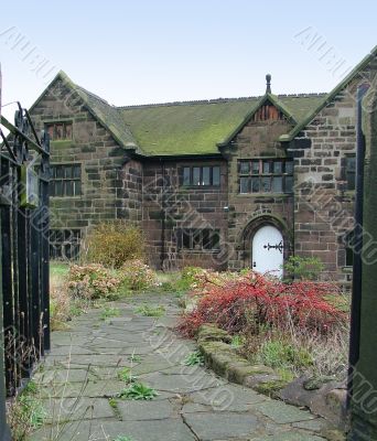 A sandstone cottage