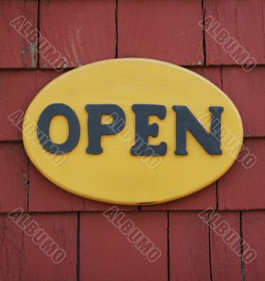 Open sign