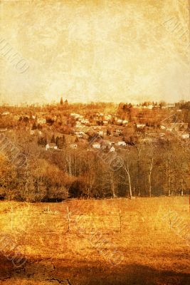 old-fashioned landscape