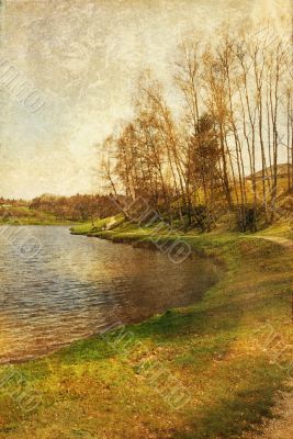 old-fashioned landscape