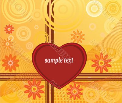 Abstract  floral background  vector illustration