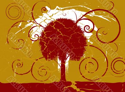 grunge tree