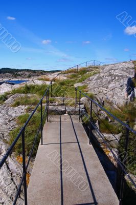 bridge and railing scenic