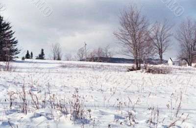 Farm House in Winter