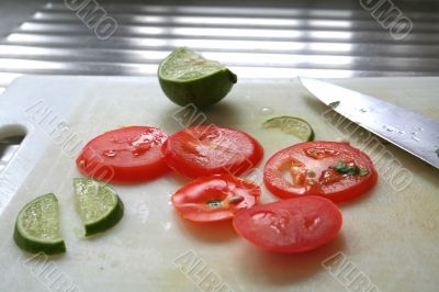 Sliced tomatoes