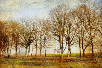 old-fashioned landscape