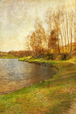 old-fashioned landscape