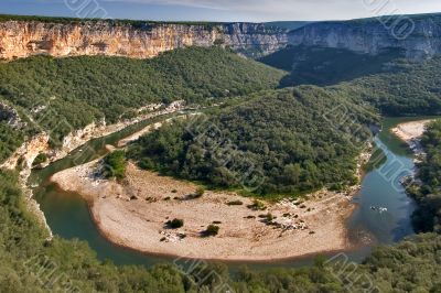 The river is bent. The river is bent.