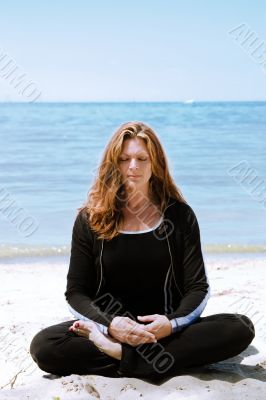 Meditation at the beach