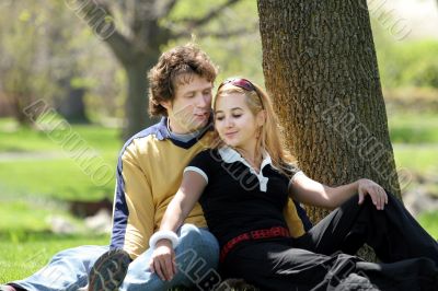 Couple in the park