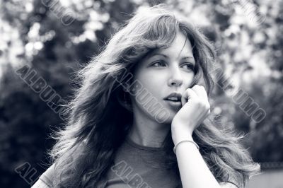 Beautiful teenager outdoor