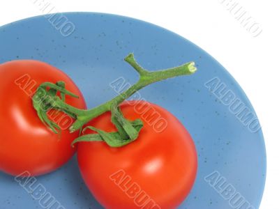 Two red tomatoes Two red tomatoes