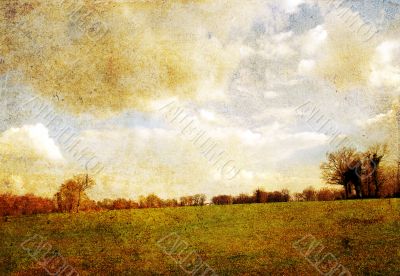 old-fashioned landscape