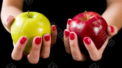 Red and Green Apples