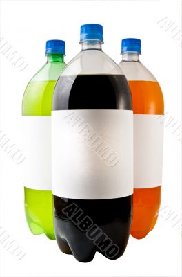 Three Soda Bottles