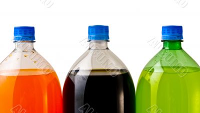 Three Soda Bottles