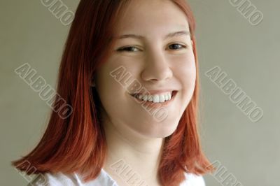Redhead teenage girl