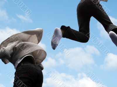 Flying children