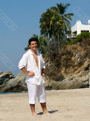 Businessman on vacation