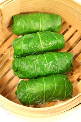 Steamed Asian Cabbage Rolls 2