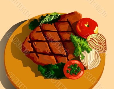 Steak illustration