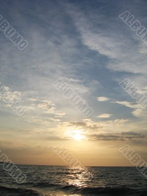 beautiful cloudscape and sea