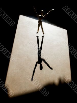 Artist`s Model with a Long Shadow Artist`s Model with a Long Shadow