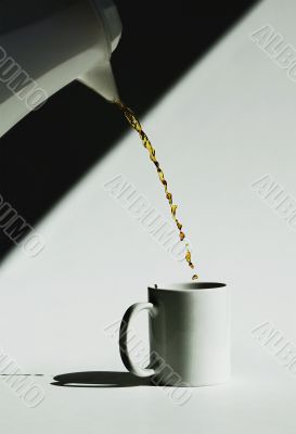 Monochromatic Coffee Pour