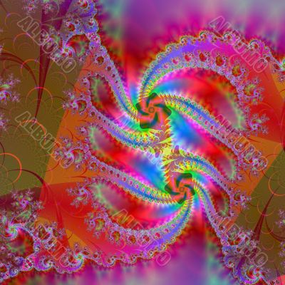 a psychodelic background