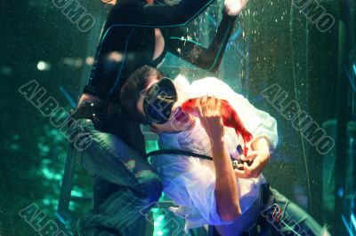 Young man with a fish