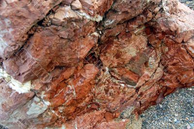 Wet sea stone texture