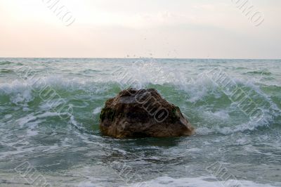 waves and stone waves and stone