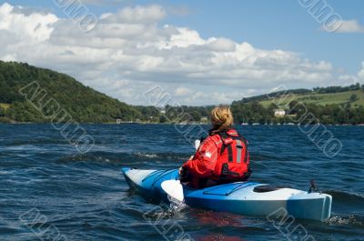 Kayaking on Lake Windermere