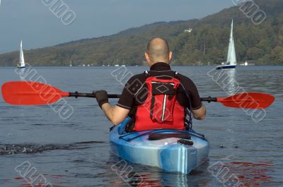 Kayaking on Lake Windermere
