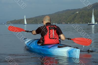 Kayaking on Lake Windermere