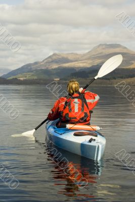 Kayaking on Loch Lomond