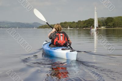 Kayaking on Lake Windermere