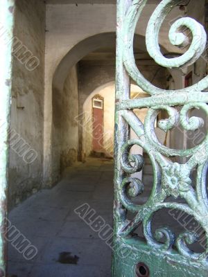 old gates and corridor