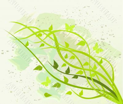 Abstract  floral background  vector illustration