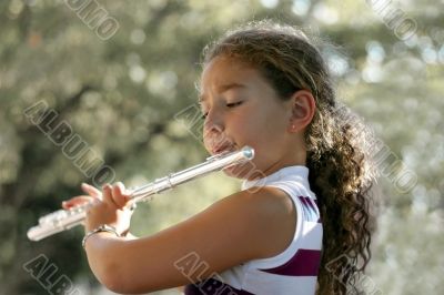 Girl with a flute