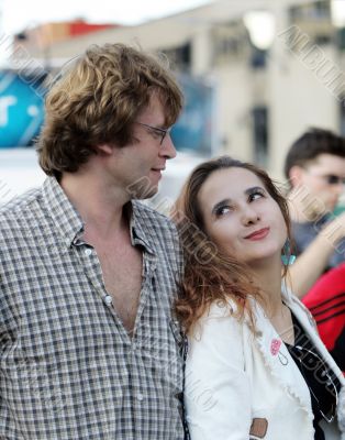 Happy couple in love