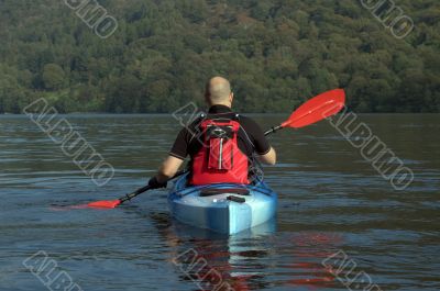 Kayaking on Lake Windermere Kayaking on Lake Windermere