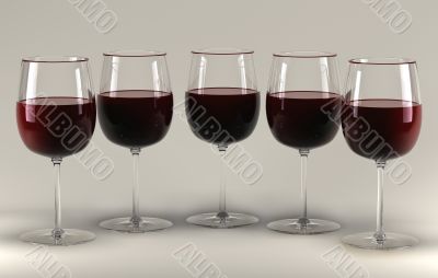 red wine glass