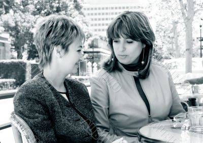 Girlfriends at lunch