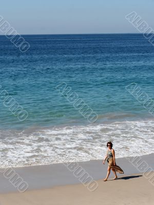 Woman on the beach