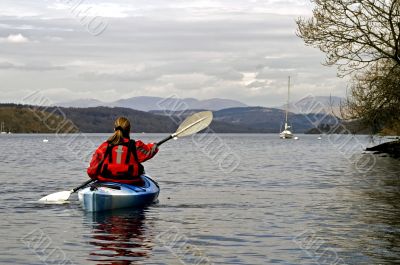 Kayaking on Loch Lomond Kayaking on Loch Lomond